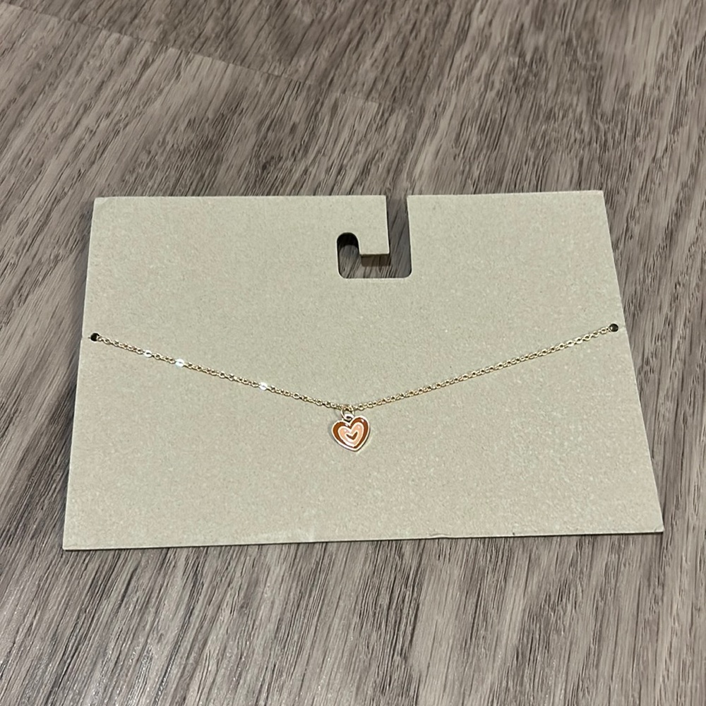 Urban Outfitters Red and Pink Heart Necklace